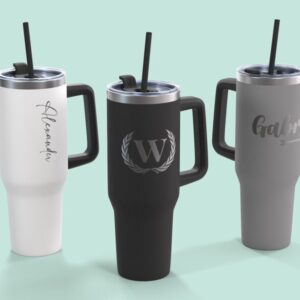 Stort Termokrus med Gravering - 1200 ml