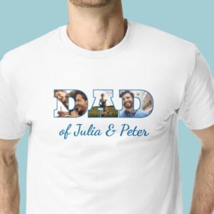 Personlig T-shirt med Foto & Tekst - Dad