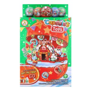 Kapsel med Byggeklodser Julelegetøj