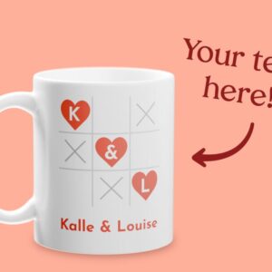 Personligt Krus med Tekst - 3 på Stribe