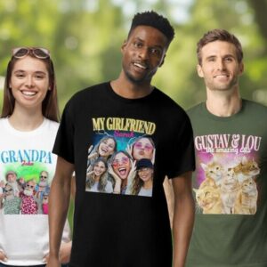 T-shirt med Fotocollage – 90s Design