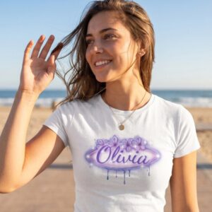 T-shirt med egen tekst - Midnight Sun