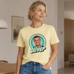 Premium T-shirt med foto - Retrodesign