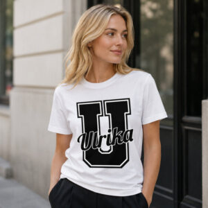 Premium T-shirt med egen tekst