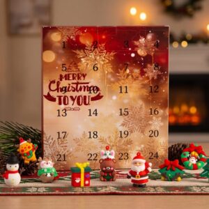 Julekalender med julepynt
