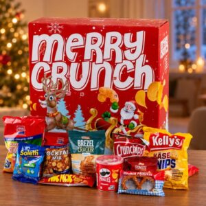 Merry Crunch julekalender med snacks